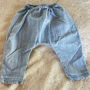 EUC Rylee + Cru baggy denim harem pants. 6-12 months.